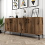 Hanah Home Consola Industrial Kiev - Walnut